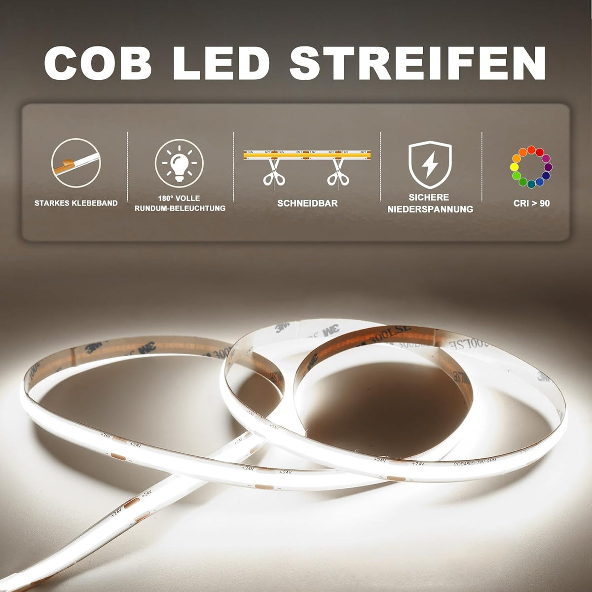 Intelligente led-trapverlichting, 20 niveaus, koudwit, 6000 K, automatische Smart Stair Lighting met PIR-bewegingssensor, lichtsensor en draadloze bediening, complete set voor binnen