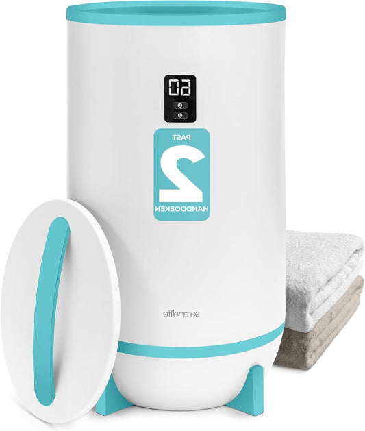 Handdoekwarmer – Handdoekverwarmer – Handdoek Warmer – Handdoekstomer – Towel Warmer – Elektrische Emmer – Inhoud 2 Badhanddoeken – Automatische Uitschakeling – Blauw