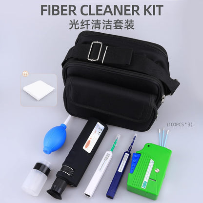 FTTH Fiber Optic Cleaning Kit met Fiber Cleaning Cassette voor FC SC ST LC MU Connectors 1.25mm/2.5mm Fiber Cleaner Pen Microscoop 400 Keer Fiber Connector