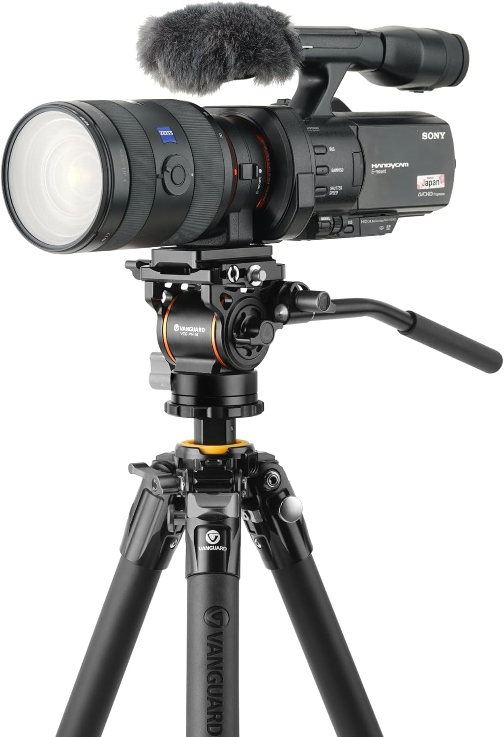 Videostatief – Camerastatief – Driepoot – Tripod – Fotostatief – Aluminium Met Videokop – 168 Cm Hoog – Draagvermogen Tot 8 Kg