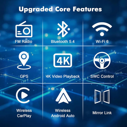 4G 64G Android 14 Car Multimedia Stereo Android Radio voor Ford Focus Mk2 Mk3 Exi MT 2 3 2004-2011 Wireless Carplay Android Auto GPS Navigatie WiFi Bluetooth SWC + Backup Camera