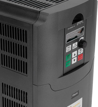NFLIXIN Frequentieomvormer 7.5KW, Eenfasige 220V naar Driefasige 380V, PWM Besturing, Aluminium Koeling, 220x170x150mm