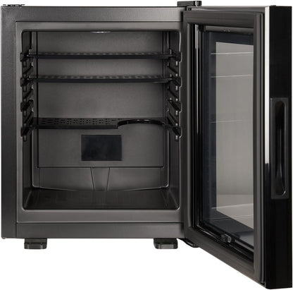 Corby Eton 20L glazen minibar in zwart met zwarte binnenkant - EU-stekker