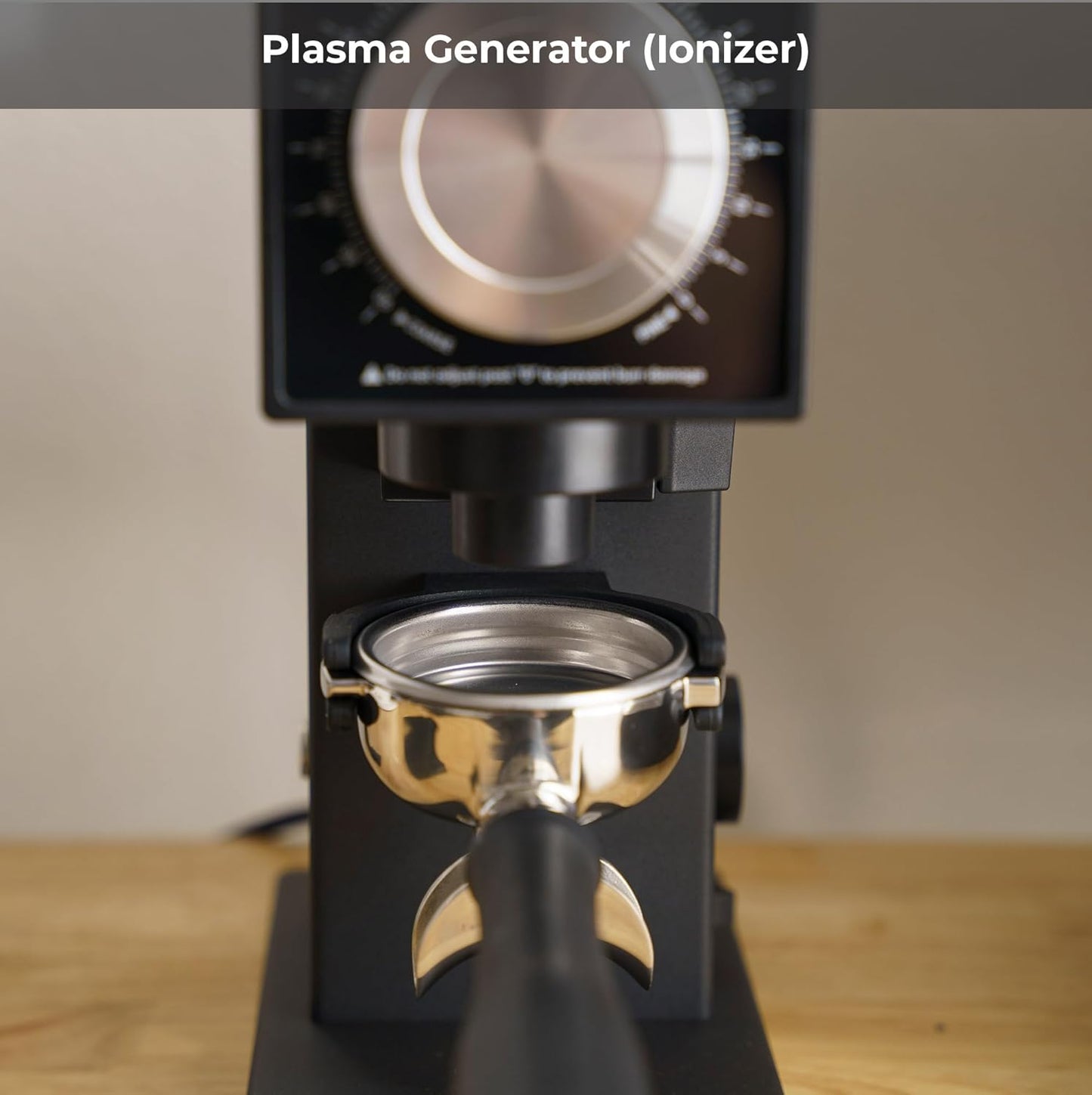 Koffiemolen – Koffiebonenmolen – Bonenmaler – Espressomolen – Koffiegrinder – 64 mm DLC-gecoate platte maalschijven – Variabele snelheid 800-1800 tpm