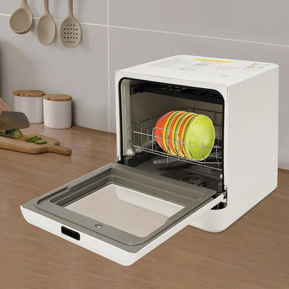 Tabletop Dishwasher, 4 Programs, 72°C Hot Water with Drying Function, 800 W Electric Dishwasher, Touch Control