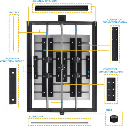 Daedalus 3018 CNC Upgrade Kit, voor X-Axis Upgrade & Y-Axis Extension met Werkblad