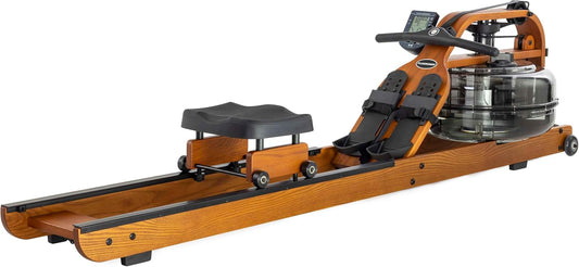 Fluid Rower Viking 3V Rowing Machine + Smartphone Holder - Folding - Rowing Machine with 5 Resistors - Rowing Machine for Home - Bluetooth - Adjustable - Includes Heart Rate Function - QUORE