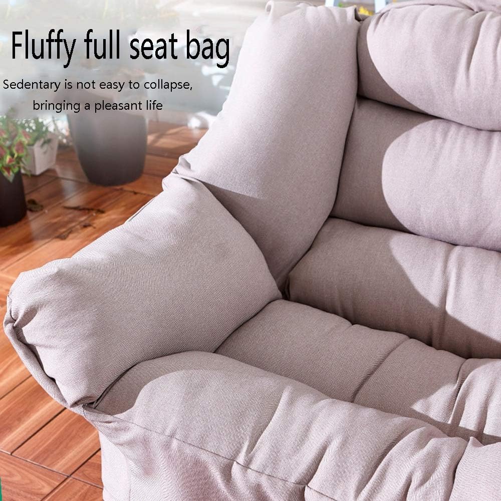 Axdwfd Zero Gravity Chair, Foldable Sun Lounger, Lazy Chair Simple Bedroom Small Bed Chair Dormitory Single Sofa Indoor Balcony Lazy Chair 75x62x88cm - QUORE