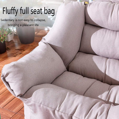 Axdwfd Zero Gravity Chair, Foldable Sun Lounger, Lazy Chair Simple Bedroom Small Bed Chair Dormitory Single Sofa Indoor Balcony Lazy Chair 75x62x88cm - QUORE