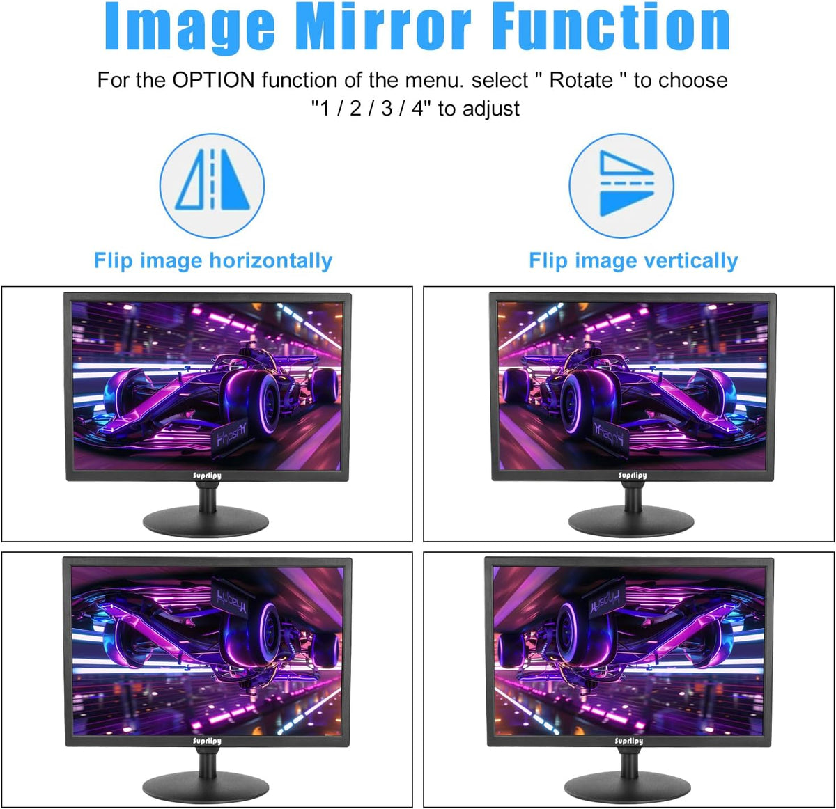 21,5 inch FHD kleine monitor IPS LCD-scherm 1920x1080 60Hz 16:9 met HDMI BNC VGA AV USB-ingang ingebouwde luidspreker voor CCTV-beveiligingscamera DVR PC RasPi