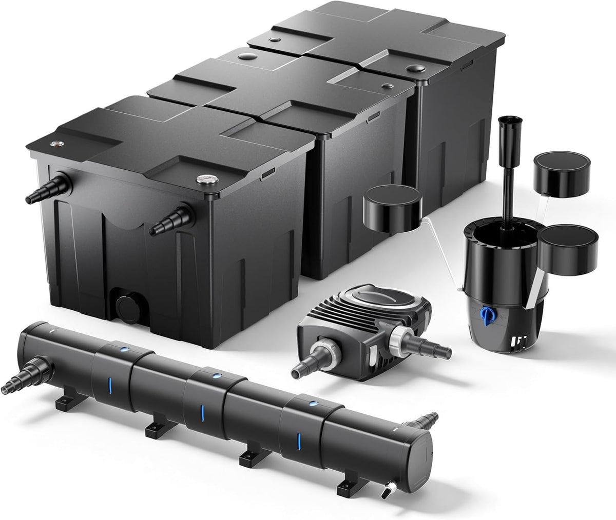 Set bio-vijverfilter 90.000 l met UVC 72W, vijverpomp 80 W en skimmer CSP-250
