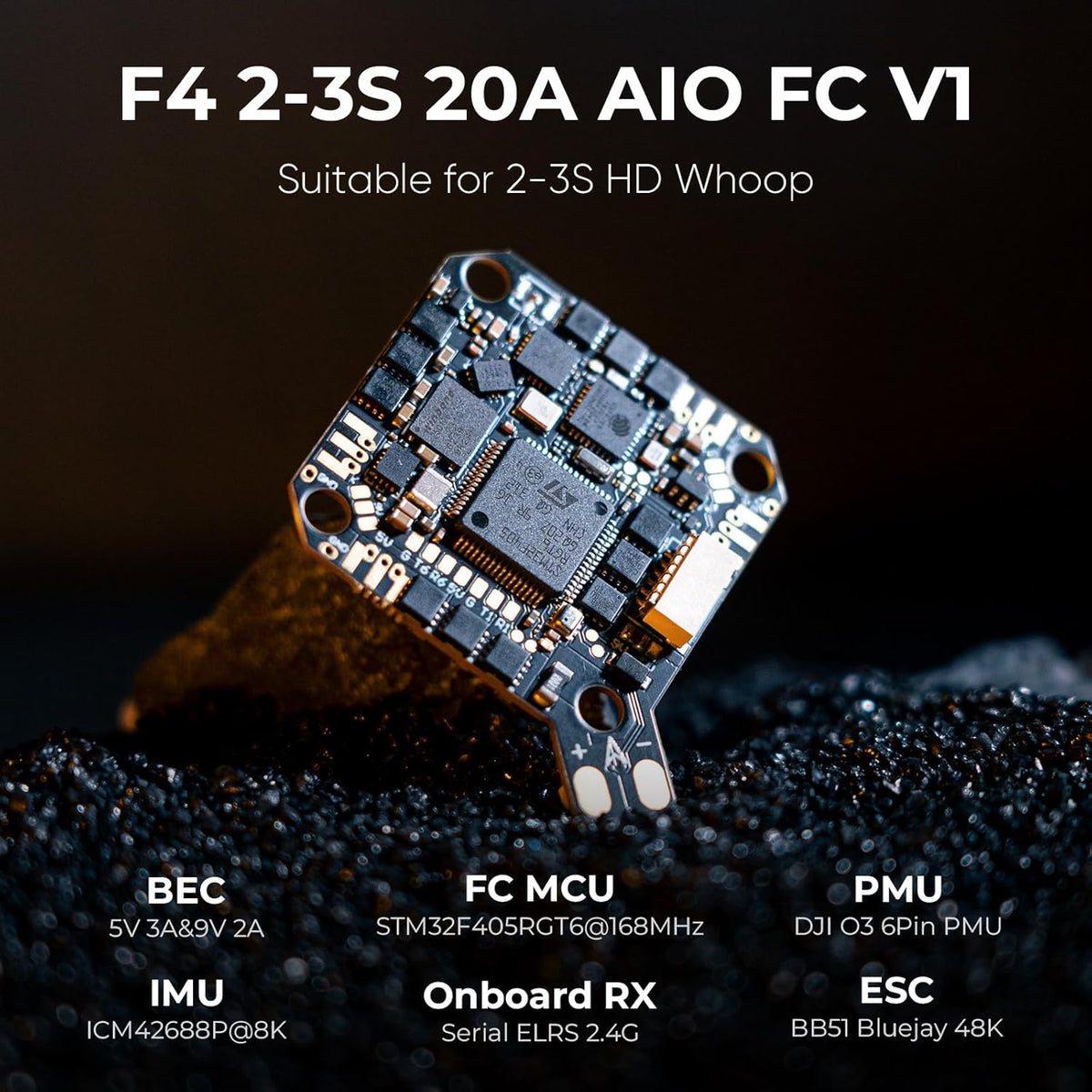 BETAFPV Pavo20 Pro Brushless Whoop Quadcopter with HD Digital Bracket Compatible for O4 Air Unit Pro, with 1104 7200KV Motor, F4 2-3S 20A FC, COB LED Strip for FPV Freestyle Shooting