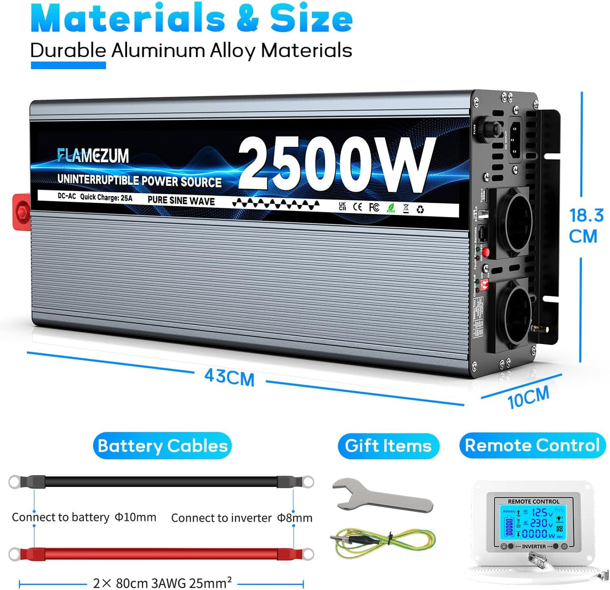 <font dir="auto" style="vertical-align: inherit;"><font dir="auto" style="vertical-align: inherit;">        2500 W 12 V 230 V pure sine wave inverter - grid priority switching - voltage converter       </font></font>