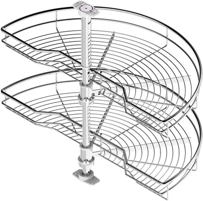 Menage Confort SEMICIRCULAR 180° hoekplank voor keuken, metaal, brede deur 500 mm/hoog product 630-730 mm