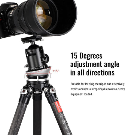 SUNWAYFOTO LB-90 Leveling Base Statief Hoofd 55LB Laadvermogen