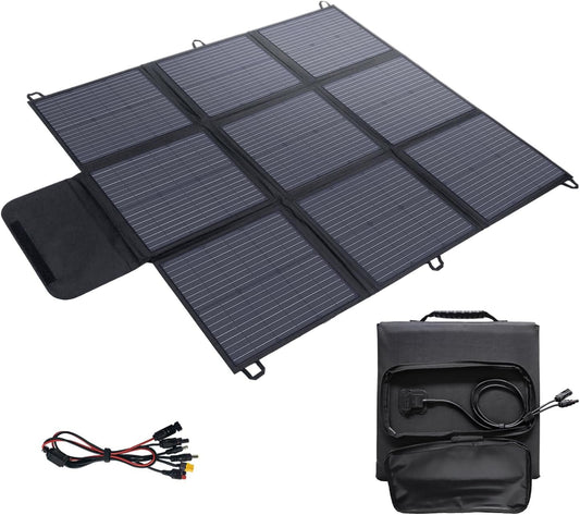 Opvouwbaar Zonnepaneel 200W – Solar Charger – Zonnepaneel Camping – Draagbaar Solar Power – Outdoor Zonne-energie – IP67 Waterdicht – Hoge Efficiëntie 22% - QUORE