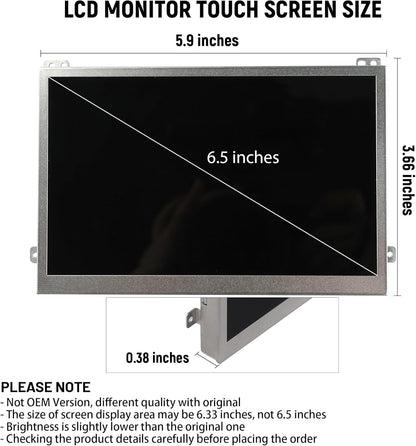 TDO-WVGA0633F00045 Lcd scherm Touchscreen Digitizer voor VW Magotan B7 Scirocco Golf 6R Polo Tiguan Monitor, voor Skoda Octavia Yeti Navigatie, TDO-WVGA0633F00039