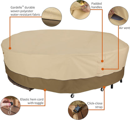 Classic Accessories Veranda 12,8 inch diameter ronde sectional sofa/algemene purpose patio furniture cover