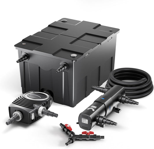 SunSun filterset voor 60.000 l UVC 36 W NEO10000 pomp 80 W slang 25 m vijver filter