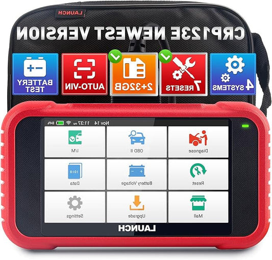 OBD2 Codelezer – Auto Diagnosetool – Foutcode Scanner – Uitleesapparaat – Reset Tool – 4 Systeem Diagnose – 7 Resetfuncties Met Batterijtest