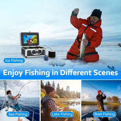 Viscamera onder water, 7 inch monitor, visvinder, 1000TVL, waterdichte camera, 15 m, voor ijsvissen, meer en boot