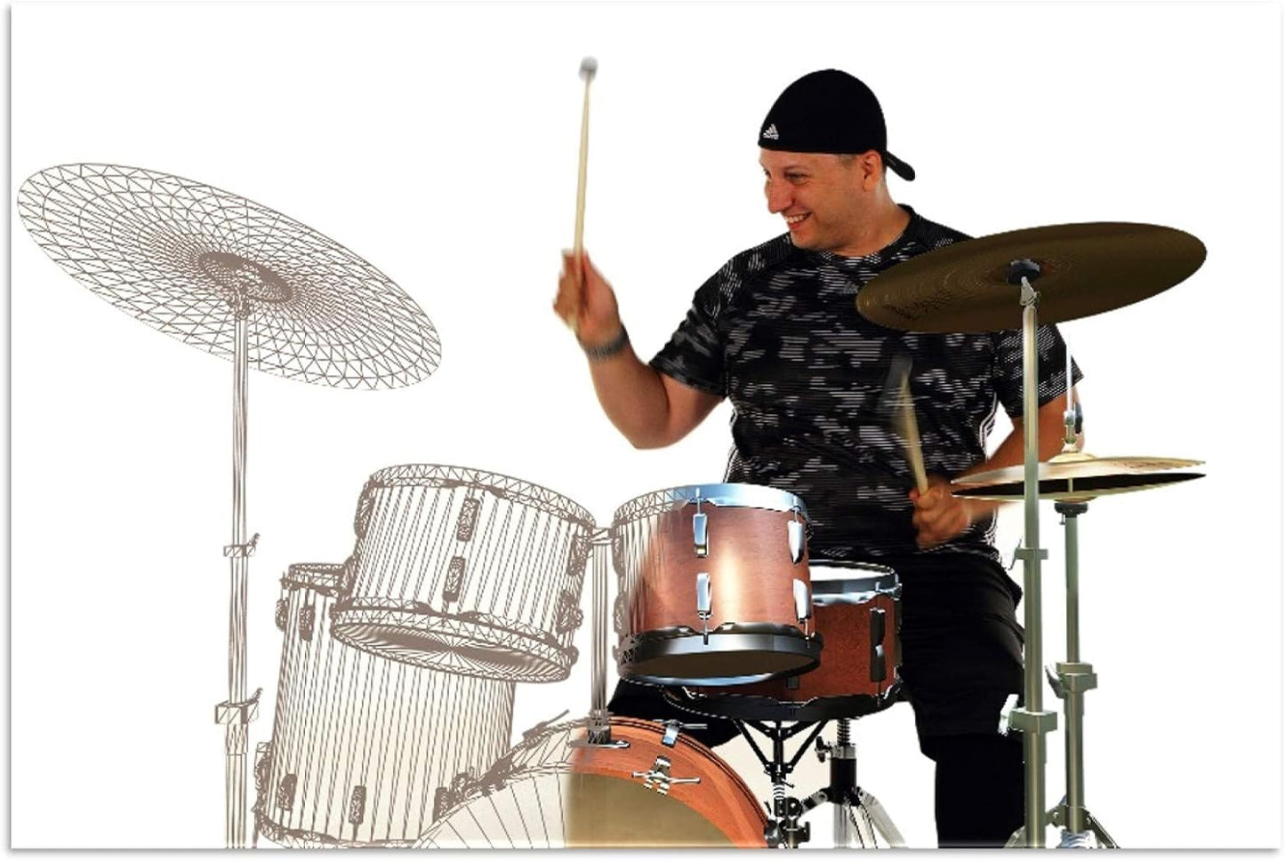 Digitale Air Percussion Set – Elektronische Drumset – E-Drums – Digitale Drums – Luchtdrum – Inclusief Camera – Speel In De Lucht