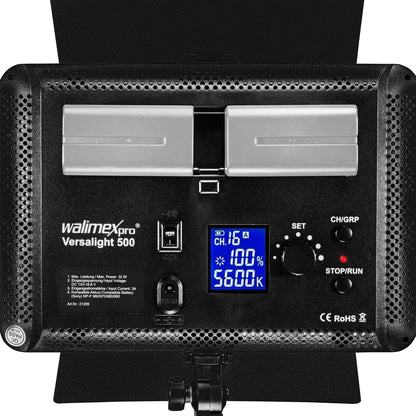 LED-vlaklampen – LED panelen – Daglichtlampen – Fotolampen – Videolampen – Tweedelige Set Met Statieven En Accu's – 5.600 K Daglicht – 504 LEDs Per Lamp