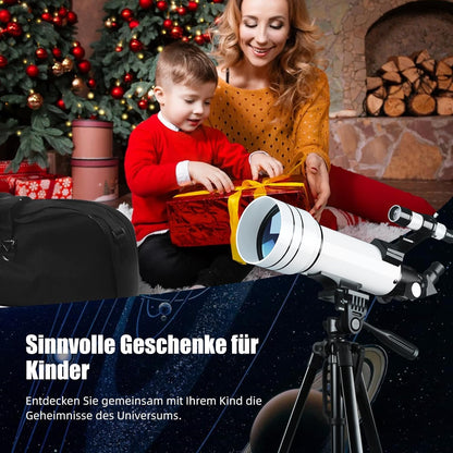 ACESOME Telescoop, vergroting 20-333 x telescoop, astronomy voor kinderen en volwassenen, 70 mm aperture sterentelescope astronomische telescoop met verstelbaar statief, opbergtas