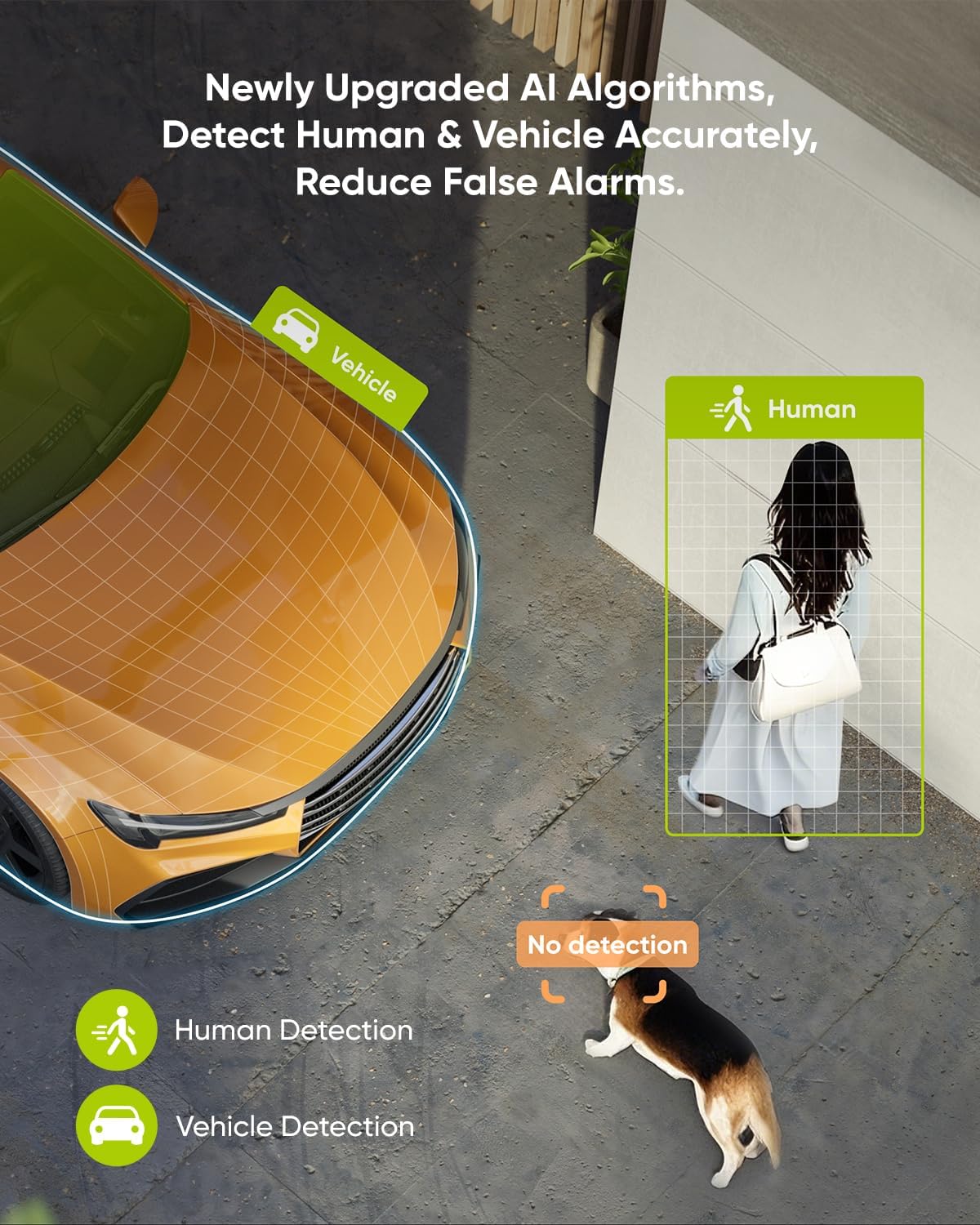 SANNCE Videobewakingssysteem PoE 5 MP, NVR 8CH met 4 IP-camera's voor buiten, IP66, bewegingsdetectie, harde schijf 2 TB