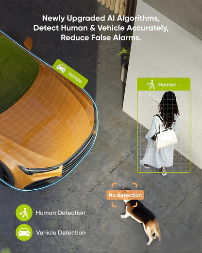 SANNCE Videobewakingssysteem PoE 5 MP, NVR 8CH met 4 IP-camera's voor buiten, IP66, bewegingsdetectie, harde schijf 2 TB