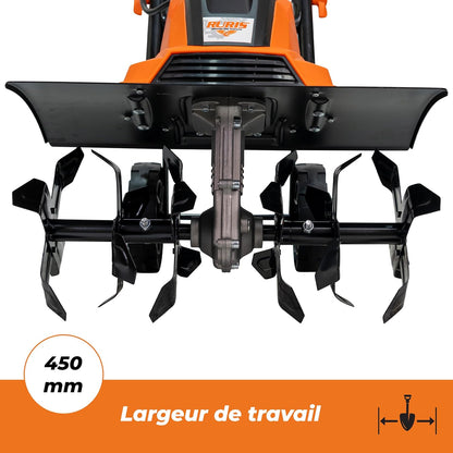 RURIS Elektrische motorhak 160RE - 1600W, breedte 450 mm, diepte 220 mm, 24 messen, elektronische rem, 2 wielen, licht en stil
