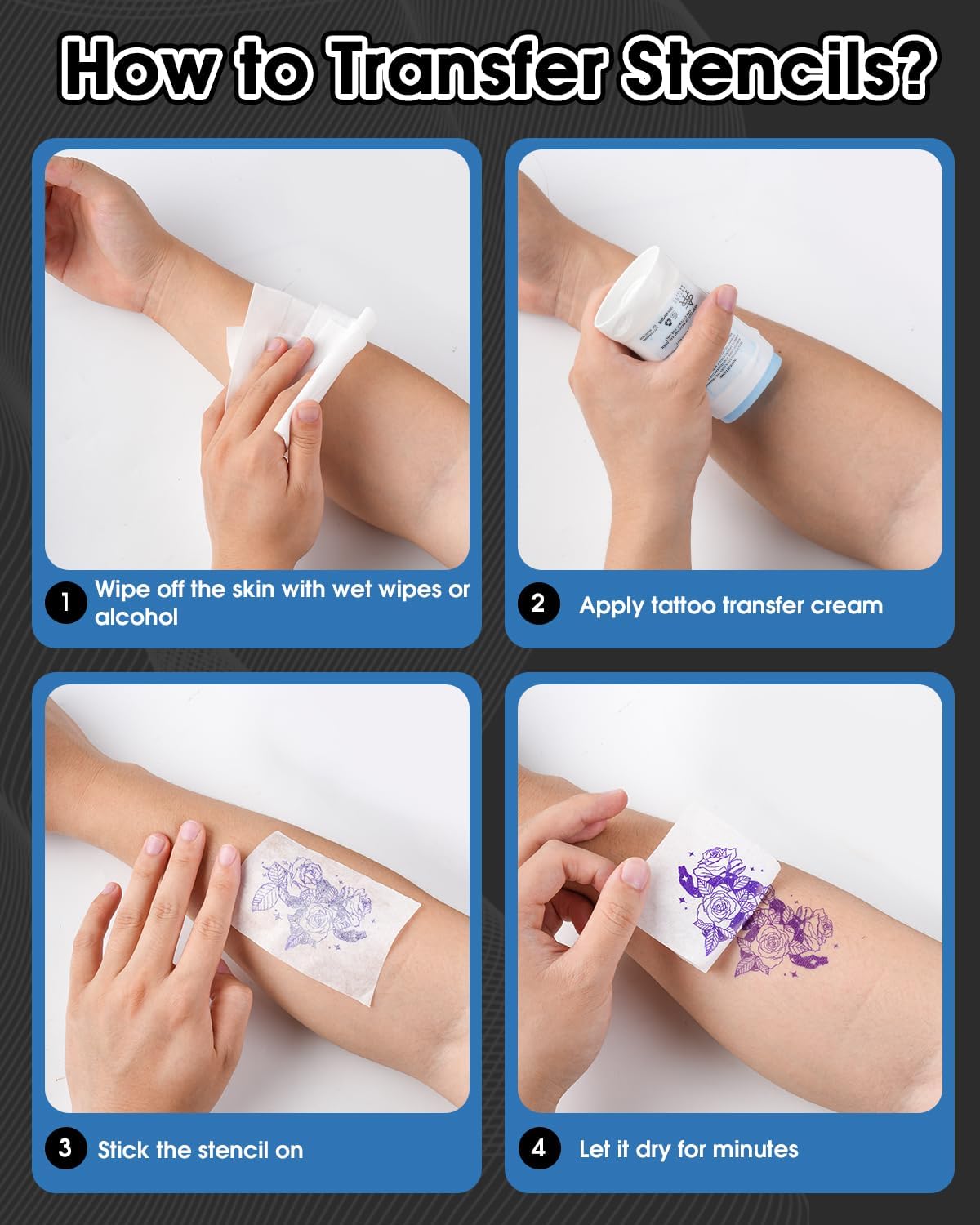 Phomemo M08F Tattoo Thermal Template Machine, A4 Professional Printer Machine, Drawing, Temporary and Durable Tattoos, with 10 Pieces Tattoo Paper - QUORE