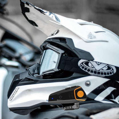 2x BT-S2 Helm Bluetooth-headset, BETOWEY Motorfiets-intercom Bluetooth-communicatiesysteem Interphone voor Paardrijden, Skiën