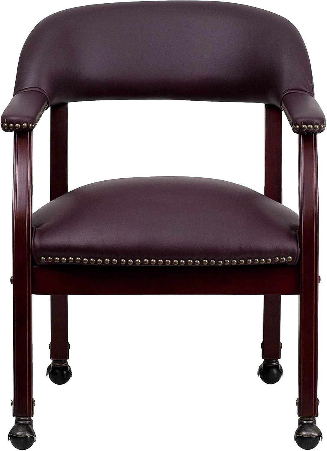 Flash Furniture Loveseats, schuim, leer, staal, hout, bordeauxrood ledersoft, 61 cm B x 60 cm D x 80 cm H