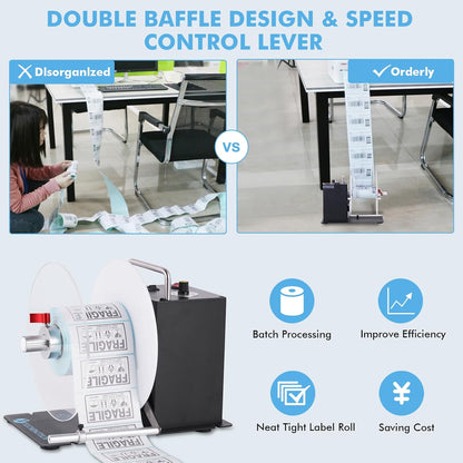 YUCHENGTECH Label Rewinder Breedte 120mm Diameter 200mm DS803 Automatische Label Rewinder 1/1.5/3 "Binnenkern Tags Rewikkeling Machine 0-200mm/s Snelheid-Verstelbare