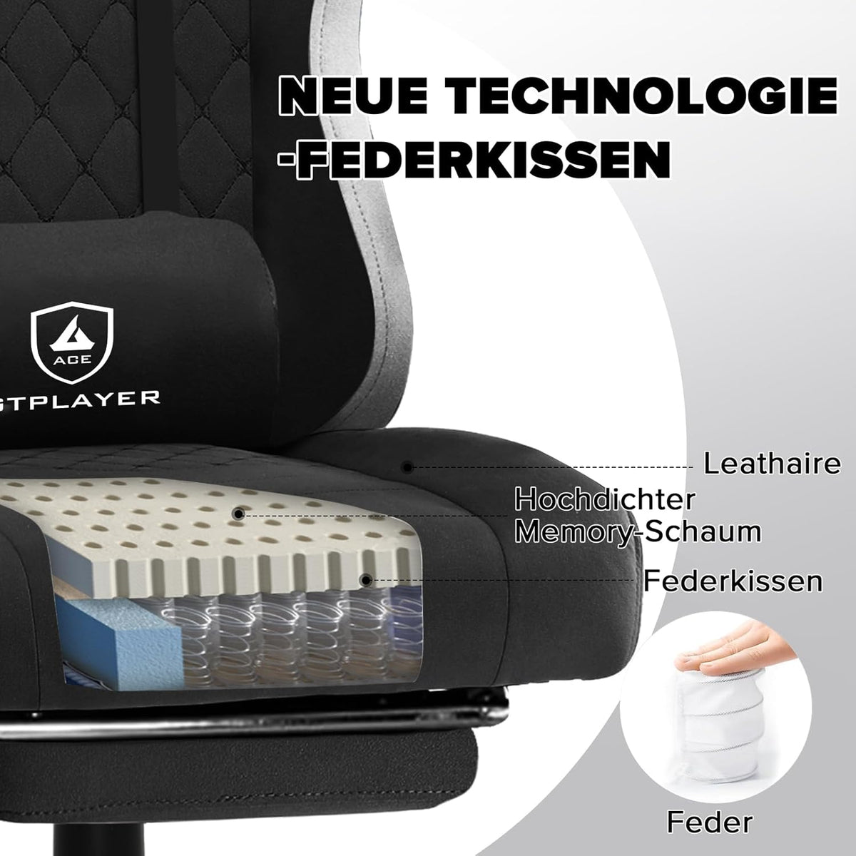 GTPLAYER LR002 Zwart