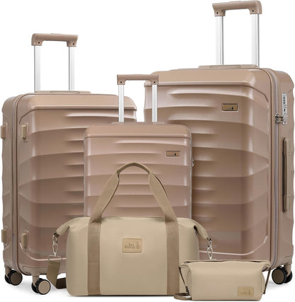 Sea choice 3-delige kofferset 20/24/28" ABS Harde Schaal Handbagage met TSA Slot YKK Rits 8 Spinner Wielen