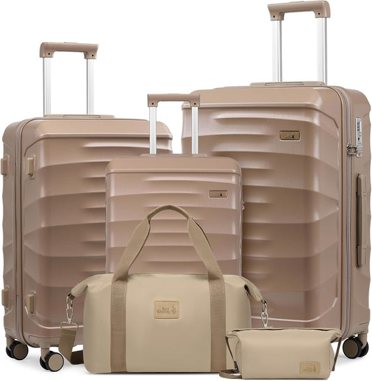 Sea choice 3-delige kofferset 20/24/28" ABS Harde Schaal Handbagage met TSA Slot YKK Rits 8 Spinner Wielen