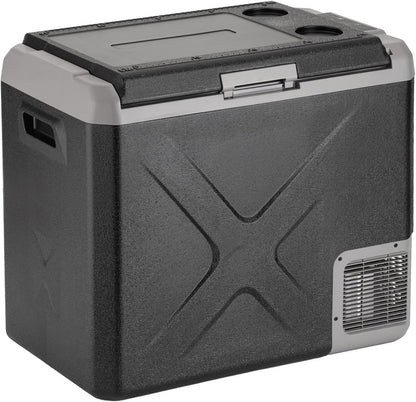 Draagbare Koel- En Vriescombinatie – Mobiele Koelkast – Camping Koelbox – Auto Koelbox – Mini Vriezer – 50 Liter Inhoud – Instelbare Temperatuur -20°C tot +20°C