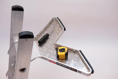 Aluminium V-Platform ladder Standoff | Universeel accessoire voor gereedschap en verfpotten | Ladderverblijf/Stand-Off | Verbeter de veiligheid en stabiliteit met ladder"