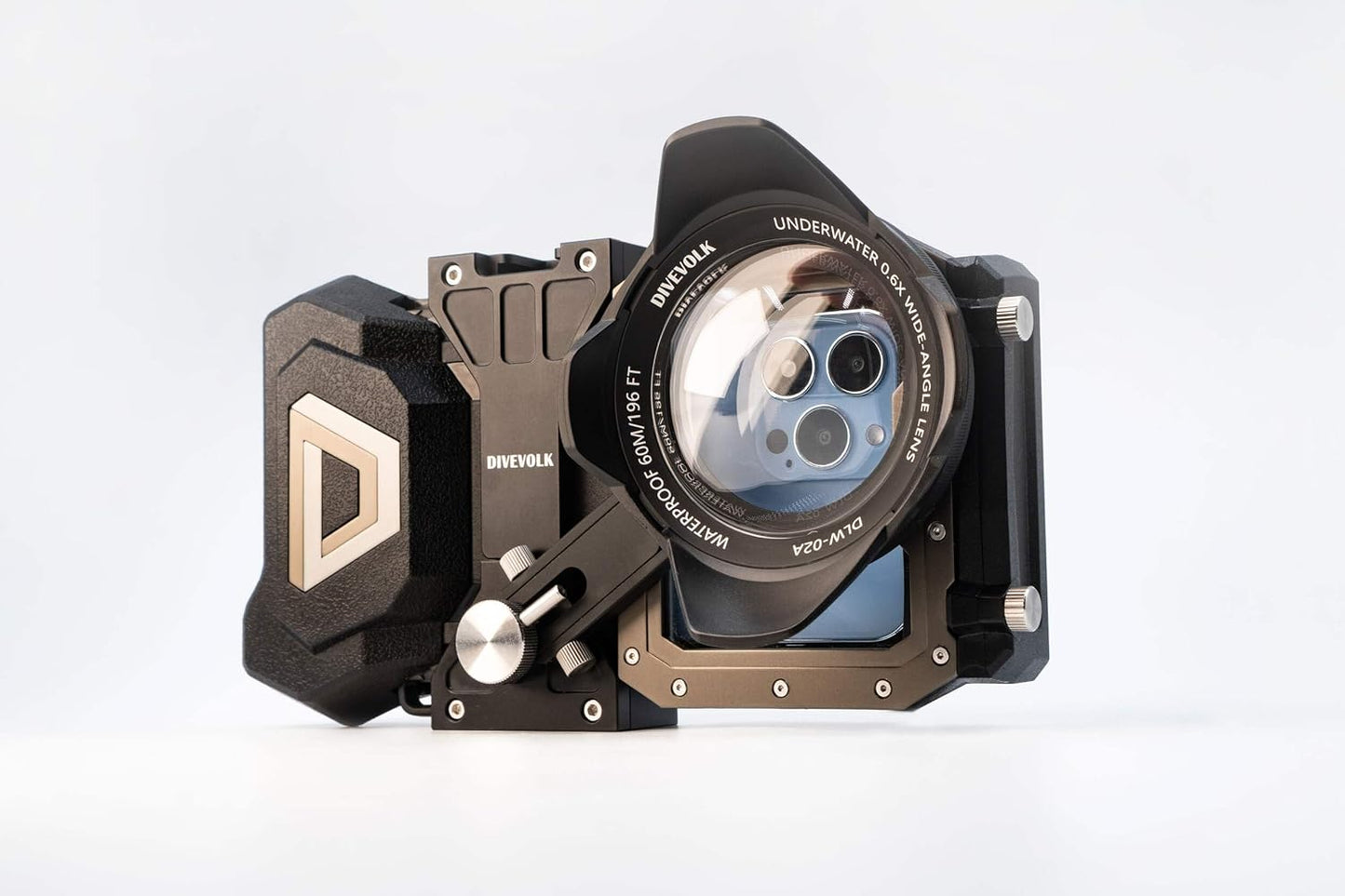 DIVEVOLK Onderwater Brede Hoekconversielens X0.6 voor DIVEVOLK Behuizing en Actiecamera