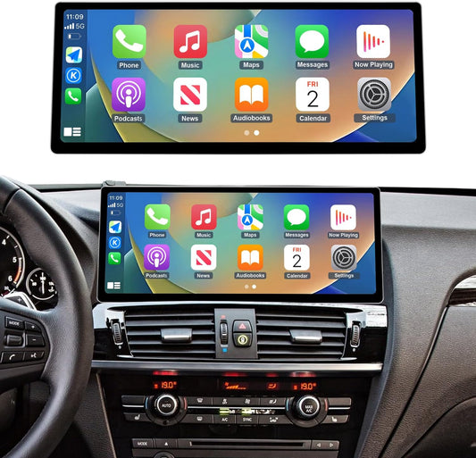 <font dir="auto" style="vertical-align: inherit;"><font dir="auto" style="vertical-align: inherit;">        Road Top CarPlay Screen, 12.3 inch Car Radio Touchscreen for BMW X3 X4 Series F25/F26 with NBT System (2013-2016 Year), Car Stereo with Narrow Beze