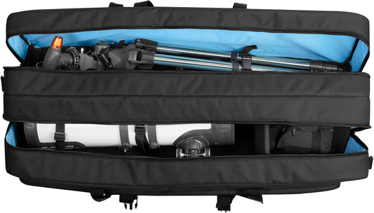 samdew Dubbellaagse telescooptas en koffer, 103,6 cm gewatteerde telescoop draagtas compatibel met Celestron Telescoop, tas voor astronomische telescoop en statief, bonusaccessoires, tas en