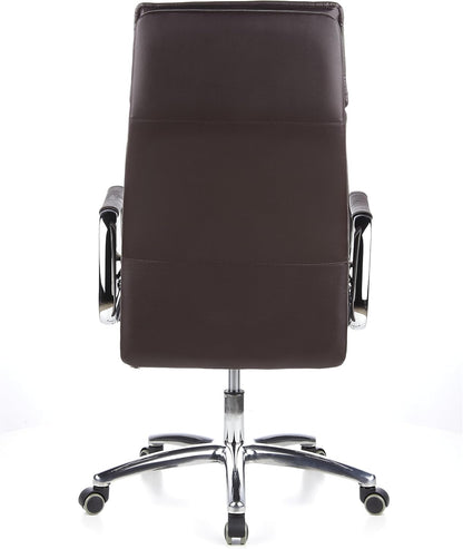 Bureaustoel – Draaistoel – Managersstoel – XXL Bureaustoel – Kantoorstoel – Nappalederen Bekleding – Ergonomisch Ontwerp – Synchroon-mechanisme