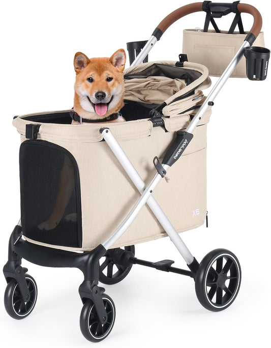 Beberaod X6 Pet Stroller, beige