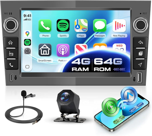 Hodozzy 4G + 64G autoradio voor Opel Astra Antara Corsa Zafira Meriva Vivaro Combo Signum Tigra TwinTop Android Wireless Carplay Android Auto, Radio 7 inch Touchscreen Navi Bluetooth WiFi RDS Type-C