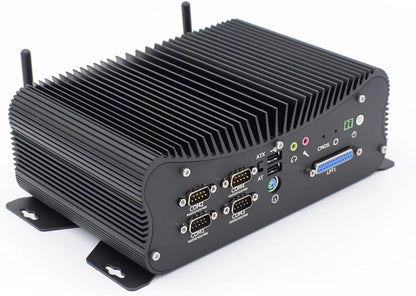 Industrial Mini PC i7, Industrial Computer Fanless Core i7 1165G7, Win 11pro, RS232/RS485 COM, 16Pin GPIO, 2.5G Lan, HD, VGA, Wifi, BT4.0, 9-36V, ATX/AT, 16GB RAM 512GB SSD - QUORE