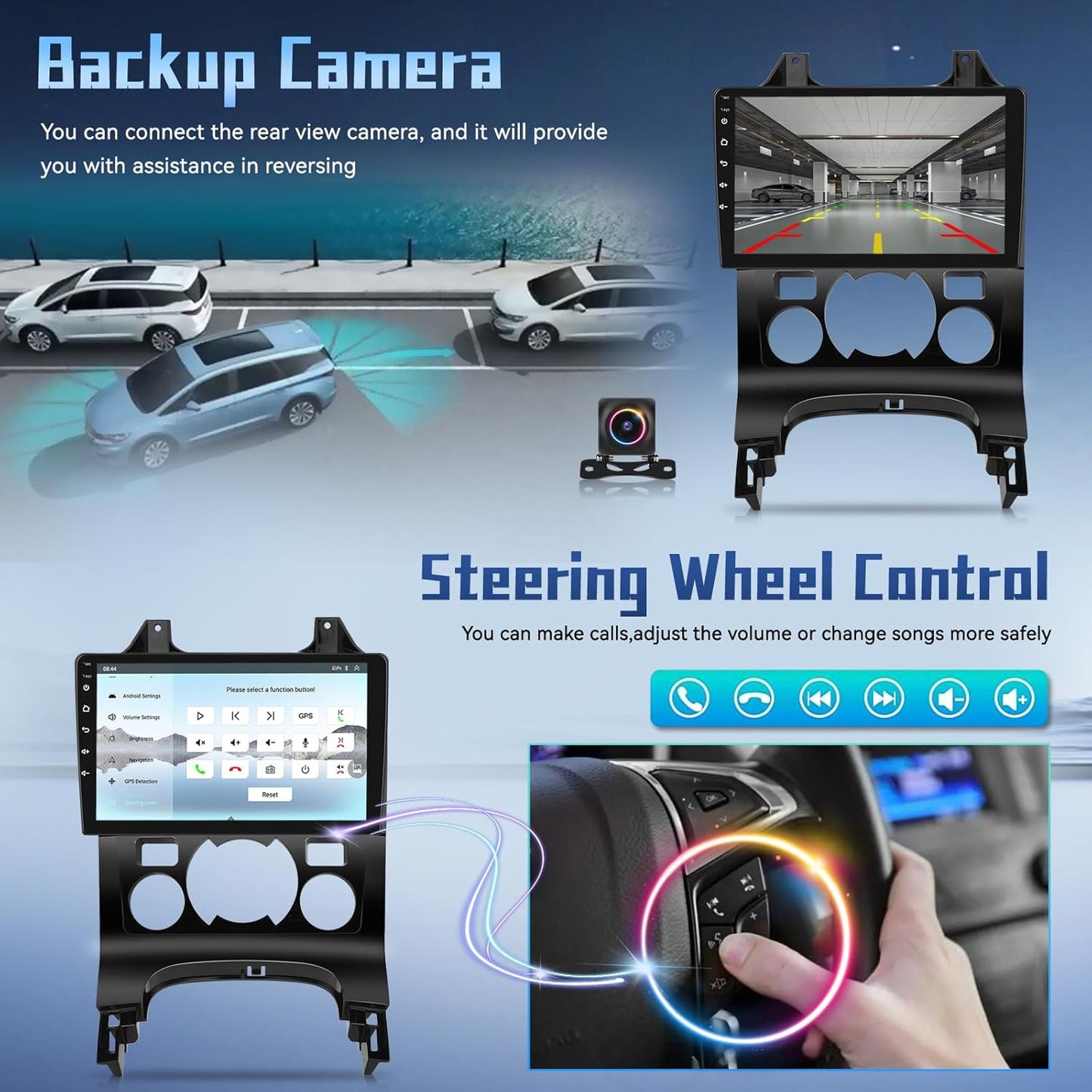 Android Autoradio – Multimedia Systeem – Navigatie Radio – Touchscreen Headunit – 9 Inch Display – Wireless CarPlay & Android Auto – 8-Core Qualcomm Processor – DSP Hi-Res Geluid