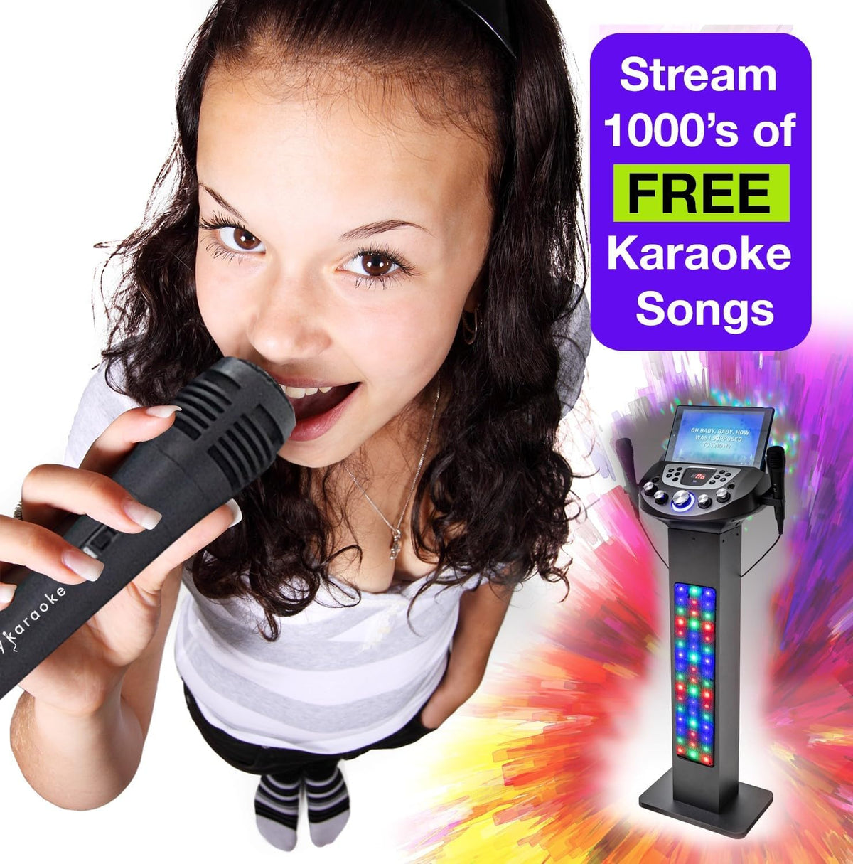 N-Gear NGS828-BT Karaokesysteem met standaard 240 W Dubbel lichtanimatiesysteem