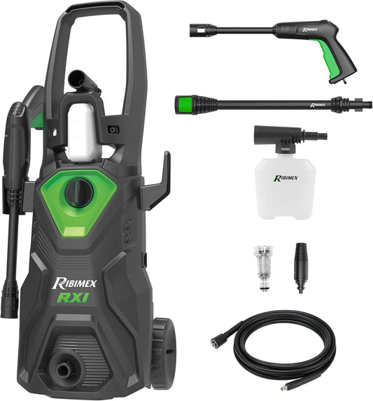 Hogedrukreiniger – Waterreiniger – Spuitmachine – Schoonmaakapparaat – Terrasreiniger – 1400 W Vermogen – 110 Bar Druk